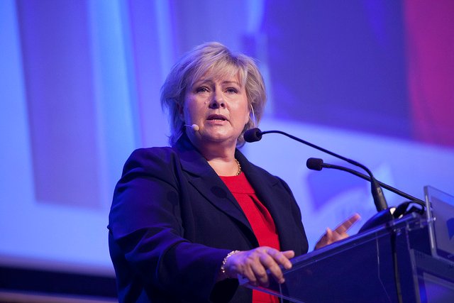Erna Solberg, Høyre