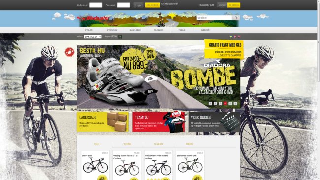 bikebuster.dk (under konkurs) skærmdump: 19-10-2014